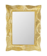 Wall Mirror Wavy Brass 94x124cm KARE