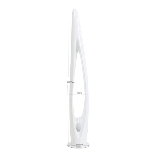 Floor Lamp Flow Flame White 132cm