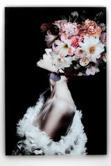 Glass Picture Flowery Beauty 80x120cm
