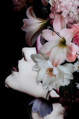 Glass Picture Flowery Beauty 80x120cm