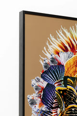 Framed Picture Flower Hair 120x120cm