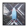 Framed Picture Skyline Skater 149x149cm KARE