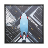 Framed Picture Skyline Skater 149x149cm KARE
