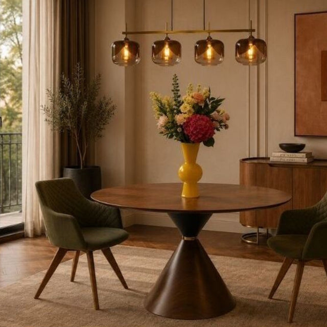 Table Cono Walnut 120cm