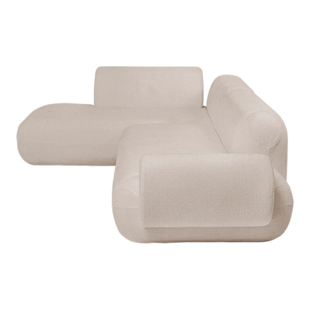 Corner Sofa Soft Edge Left Cream