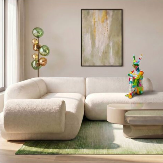 Corner Sofa Soft Edge Left Cream