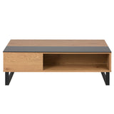Azalea coffee table black glass top