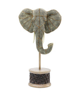 Deco Object Elephant Head Pearls KARE