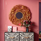 Wall Mirror Twiggy Gold Ø121cm KARE