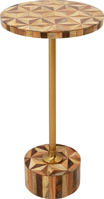 Side Table Domero Geo Brown 25cm