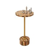 Side Table Domero Geo Brown 25cm