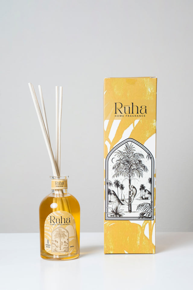 Ruha Reed Diffuser - Amber Musk