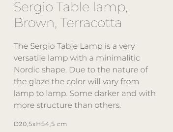 Sergio Table lamp