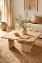 Travertine Bela 4-Leg Coffee Table