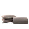 Cotton Linen Quilted Bedspread Set with Matching Pillow Shams