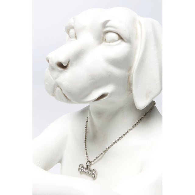 Deco Figurine Dog Marc White