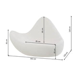 Armchair Glow Wave XXL Cream 164cm