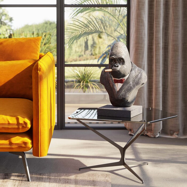 Deco Object Smoking Gorilla 48cm