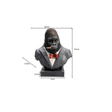 Deco Object Smoking Gorilla 48cm