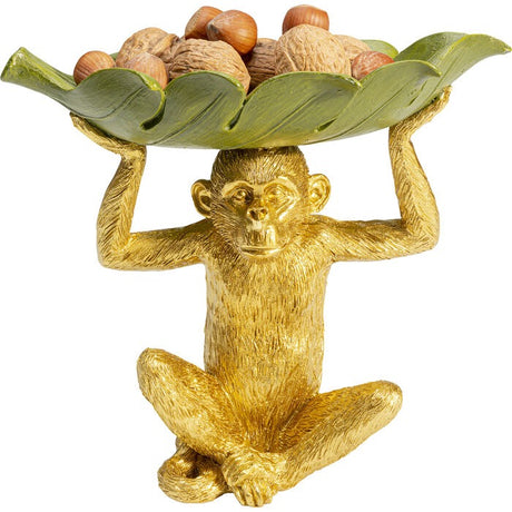 Deco Bowl Banana Leaf Monkey 14x24cm
