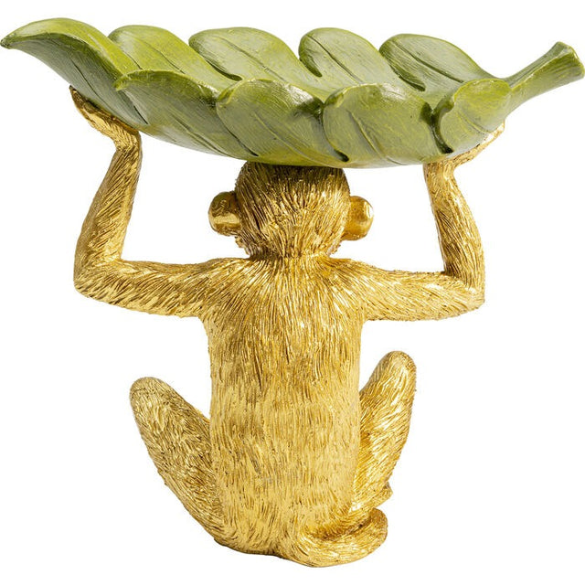 Deco Bowl Banana Leaf Monkey 14x24cm