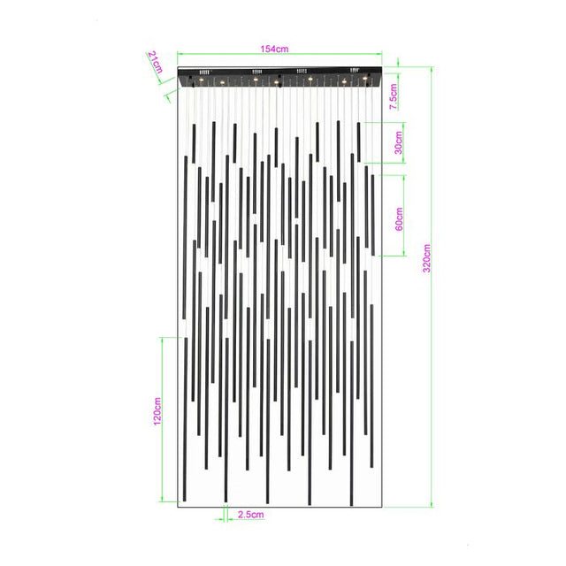 Pendant Lamp Living Vegas Deluxe Black