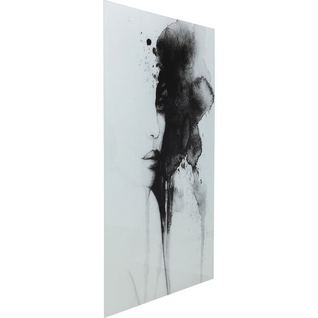 Glass Picture Smokey Face 100x150cm KARE