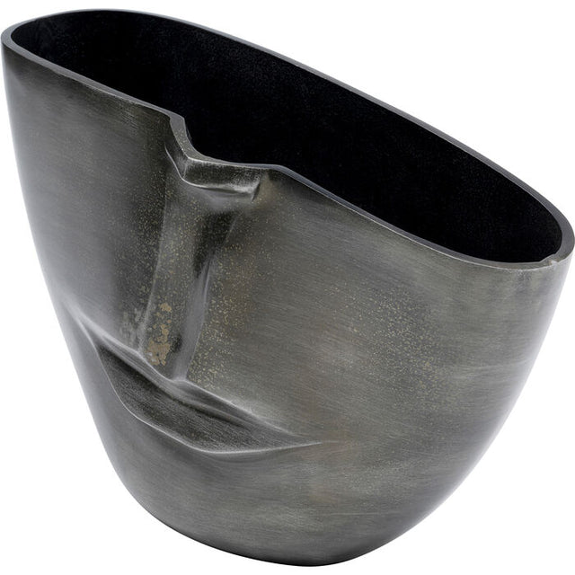 Vase Half Face Anthracite