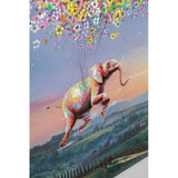 Canvas Picture Flying Elephant At Night KARE