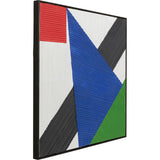 Canvas Picture Art Triangles Blue 100x100cm KARE