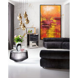 Canvas Picture Jardin Red