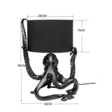 Table Lamp Octopus Black 48cm