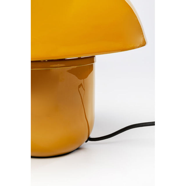 Table Lamp Mushroom Shiny Yellow