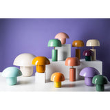 Table Lamp Mushroom Shiny Yellow