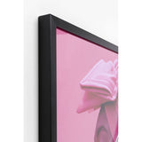 Framed Picture LED Pink Woman