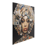 Glass Picture 3D Art Geo Women 120x120cm