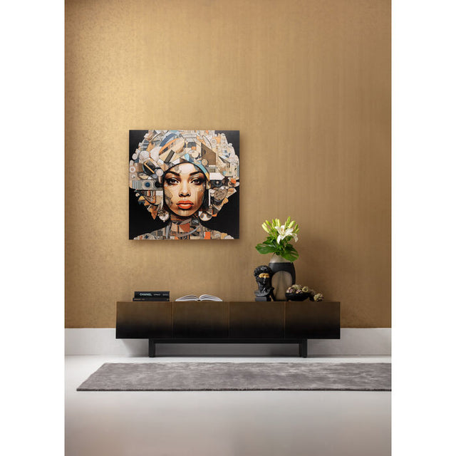 Glass Picture 3D Art Geo Women