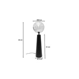Table Lamp Disco Ball Black