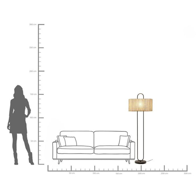 Floor Lamp Philadelphia  Black