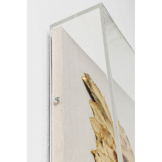 Wall Decoration Wings Gold White 120cm KARE