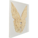 Wall Decoration Wings Gold White 120cm KARE