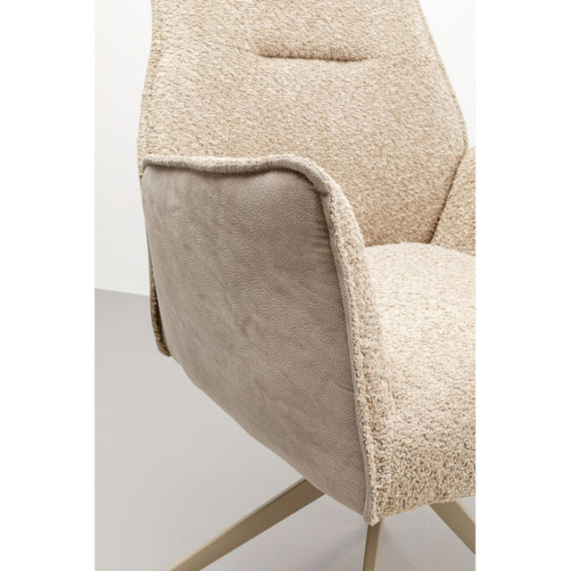 Swivel Chair with Armrest Liverpool Greige