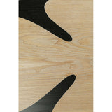 Coffee Table Petal Nature Black 90x60cm