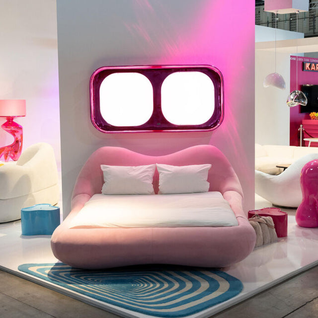 Bed Fluid Dreams Pink 180x200cm