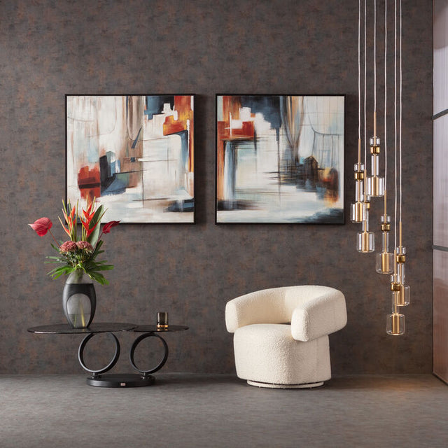 Swivel Armchair Maye Cream