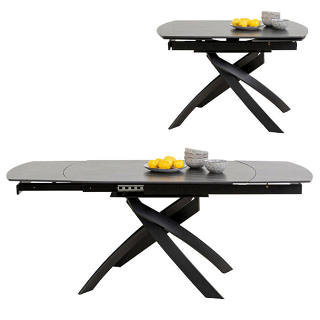 Extension Table Twist Black 120(30+30)
