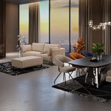 Sofa 3-Seater Victor Beige 233cm