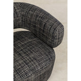 Swivel Armchair Maye Bow Grey