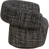Swivel Armchair Maye Bow Grey