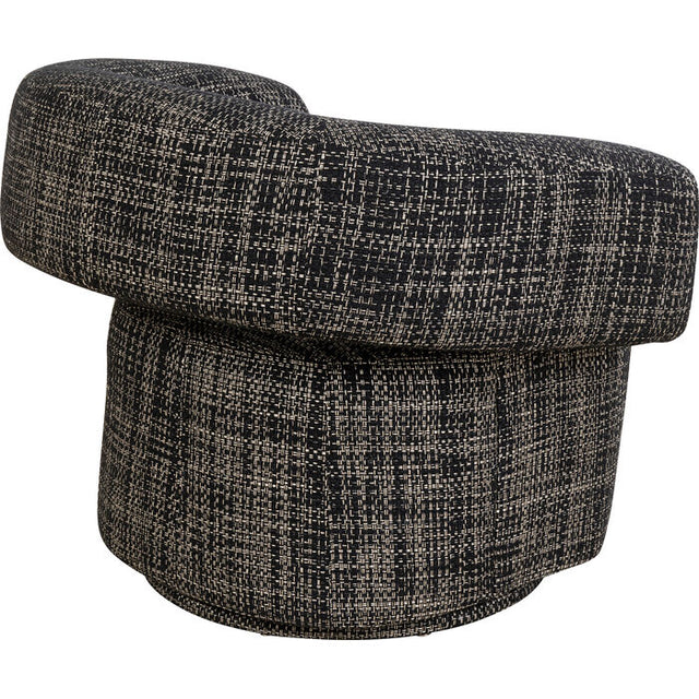 Swivel Armchair Maye Bow Grey